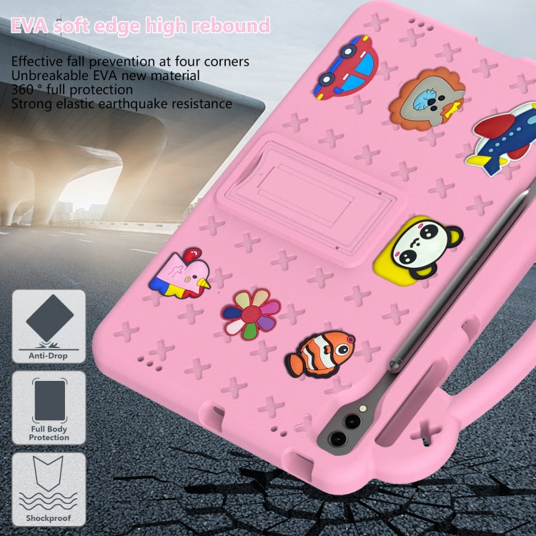 For Samsung Galaxy Tab S10+12.4 X820 Handle Kickstand Children EVA Shockproof Tablet Case