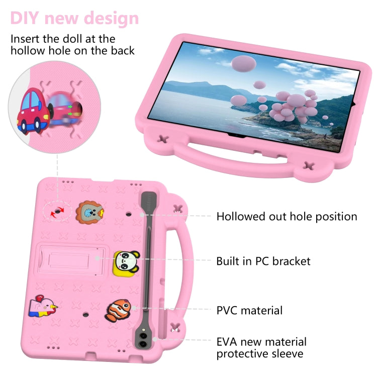 For Samsung Galaxy Tab S10+12.4 X820 Handle Kickstand Children EVA Shockproof Tablet Case