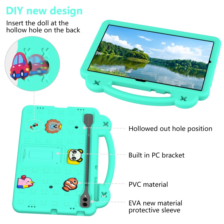 For Samsung Galaxy Tab S10+12.4 X820 Handle Kickstand Children EVA Shockproof Tablet Case