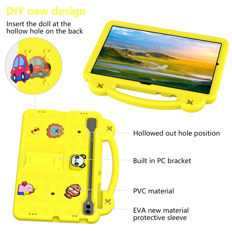 For Samsung Galaxy Tab S10+12.4 X820 Handle Kickstand Children EVA Shockproof Tablet Case