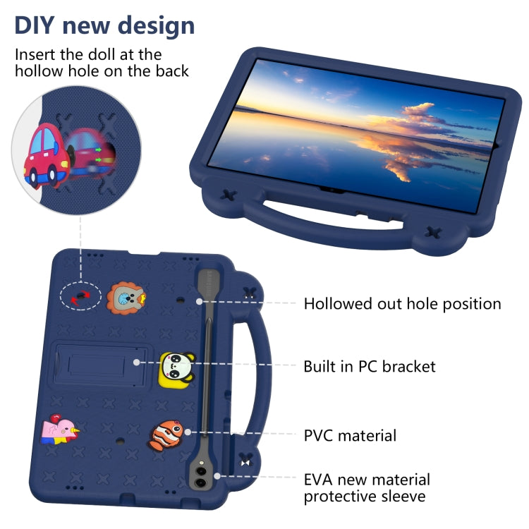 For Samsung Galaxy Tab S10+12.4 X820 Handle Kickstand Children EVA Shockproof Tablet Case