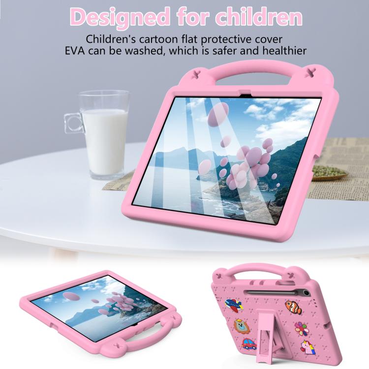 For Samsung Galaxy Tab S10 FE+ Handle Kickstand Children EVA Shockproof Tablet Case