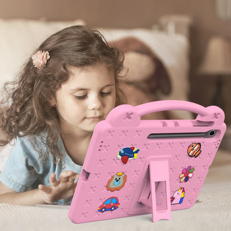 For Samsung Galaxy Tab S10 FE+ Handle Kickstand Children EVA Shockproof Tablet Case