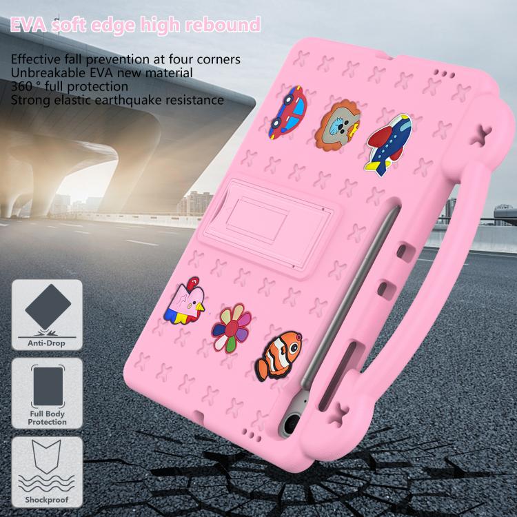 For Samsung Galaxy Tab S10 FE+ Handle Kickstand Children EVA Shockproof Tablet Case