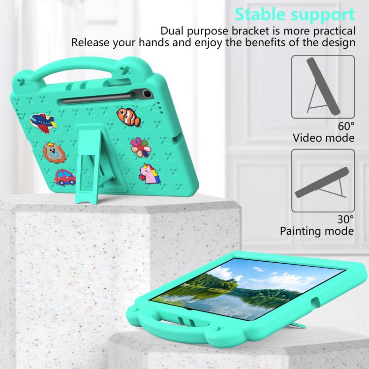 For Samsung Galaxy Tab S10 FE+ Handle Kickstand Children EVA Shockproof Tablet Case