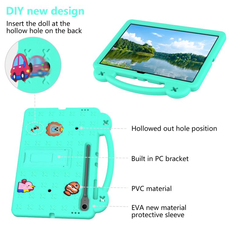 For Samsung Galaxy Tab S10 FE+ Handle Kickstand Children EVA Shockproof Tablet Case