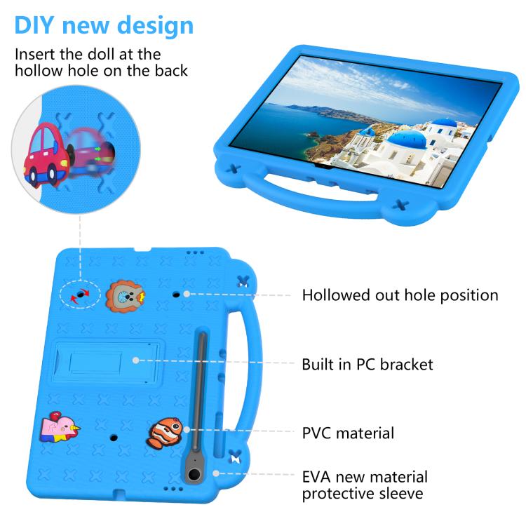 For Samsung Galaxy Tab S10 FE+ Handle Kickstand Children EVA Shockproof Tablet Case