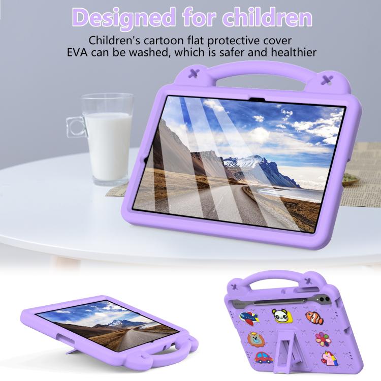 For Samsung Galaxy Tab S10 FE+ Handle Kickstand Children EVA Shockproof Tablet Case