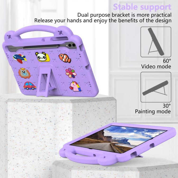 For Samsung Galaxy Tab S10 FE+ Handle Kickstand Children EVA Shockproof Tablet Case