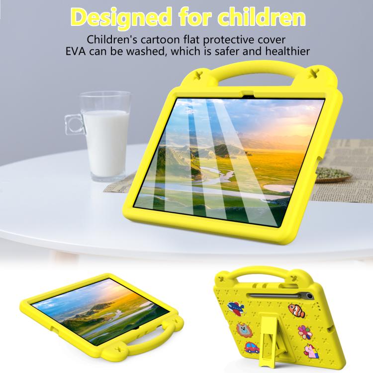 For Samsung Galaxy Tab S10 FE+ Handle Kickstand Children EVA Shockproof Tablet Case