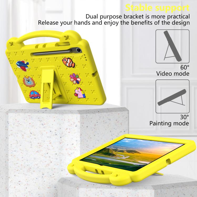 For Samsung Galaxy Tab S10 FE+ Handle Kickstand Children EVA Shockproof Tablet Case