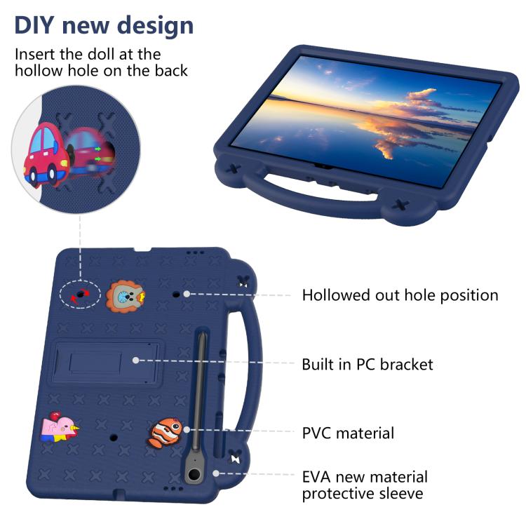 For Samsung Galaxy Tab S10 FE+ Handle Kickstand Children EVA Shockproof Tablet Case