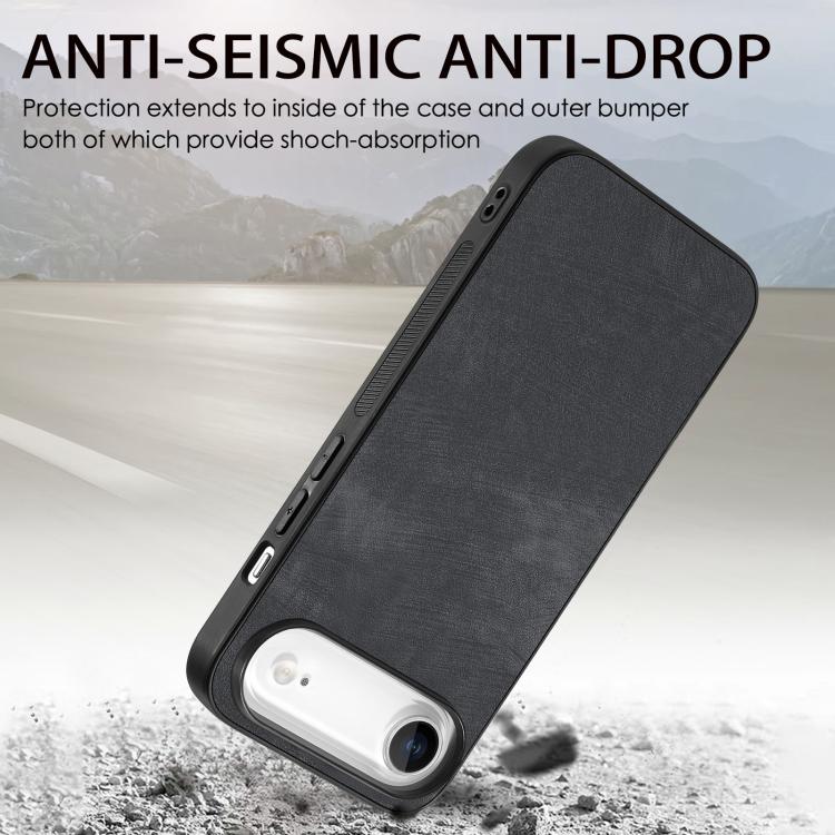 For iPhone Air Vintage Leather PC Back Cover Phone Case