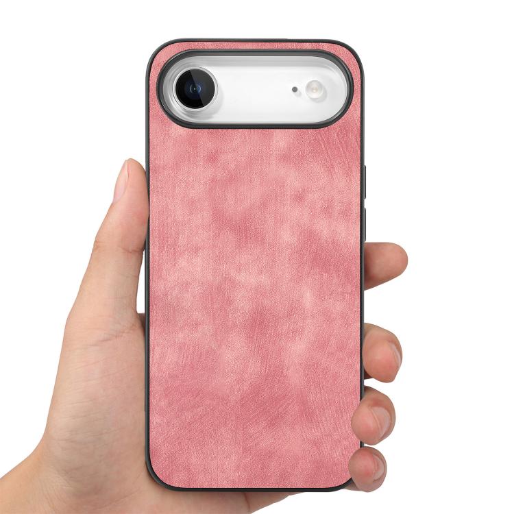 For iPhone Air Vintage Leather PC Back Cover Phone Case