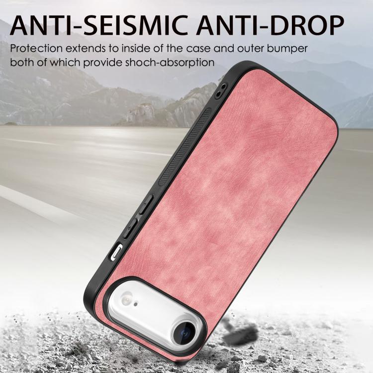 For iPhone Air Vintage Leather PC Back Cover Phone Case