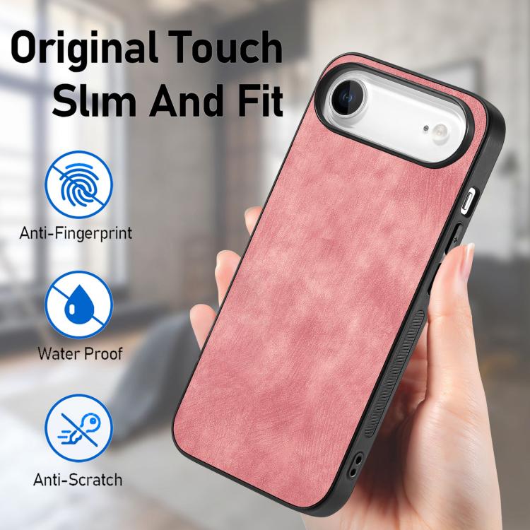 For iPhone Air Vintage Leather PC Back Cover Phone Case