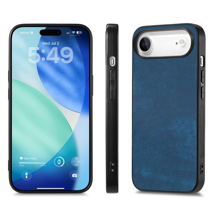 For iPhone Air Vintage Leather PC Back Cover Phone Case