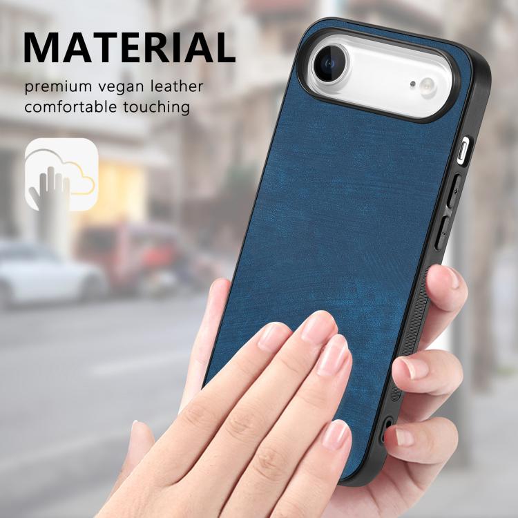 For iPhone Air Vintage Leather PC Back Cover Phone Case