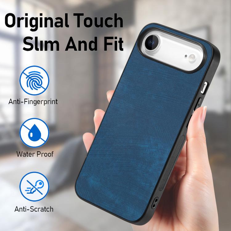For iPhone Air Vintage Leather PC Back Cover Phone Case