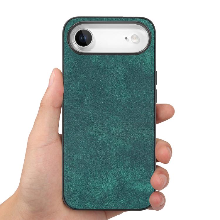 For iPhone Air Vintage Leather PC Back Cover Phone Case
