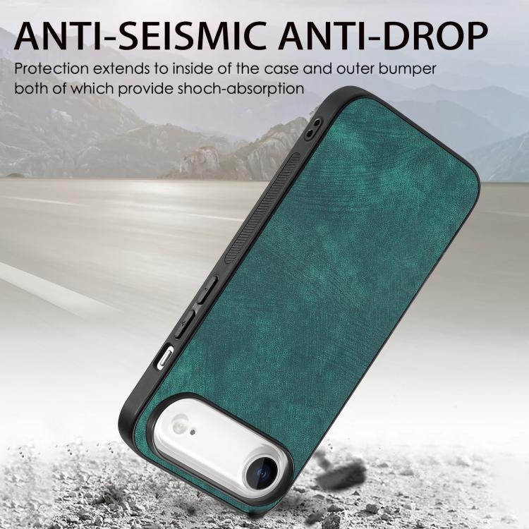 For iPhone Air Vintage Leather PC Back Cover Phone Case