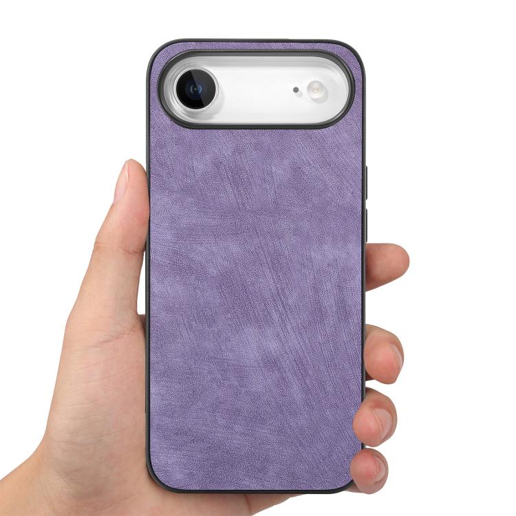 For iPhone Air Vintage Leather PC Back Cover Phone Case
