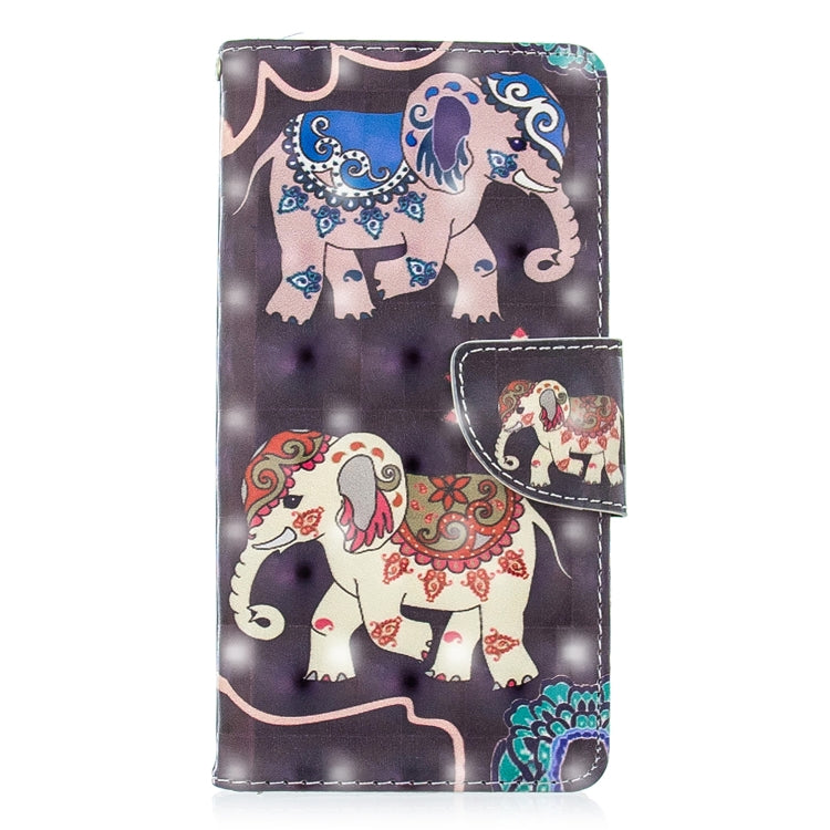 3D Colored Drawing Pattern Horizontal Flip Leather Case for Nokia 3.1, with Holder & Card Slots & Wallet