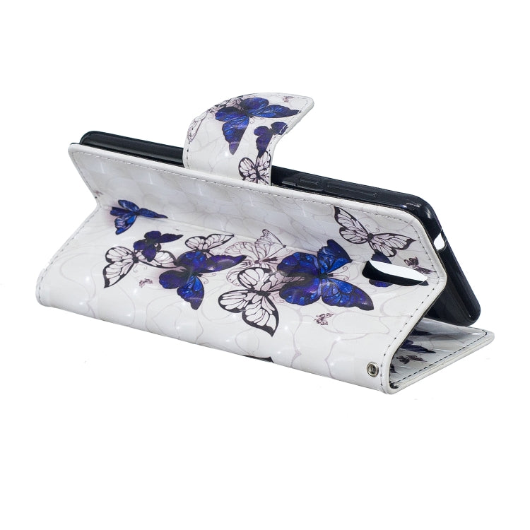 3D Colored Drawing Pattern Horizontal Flip Leather Case for Nokia 3.1, with Holder & Card Slots & Wallet