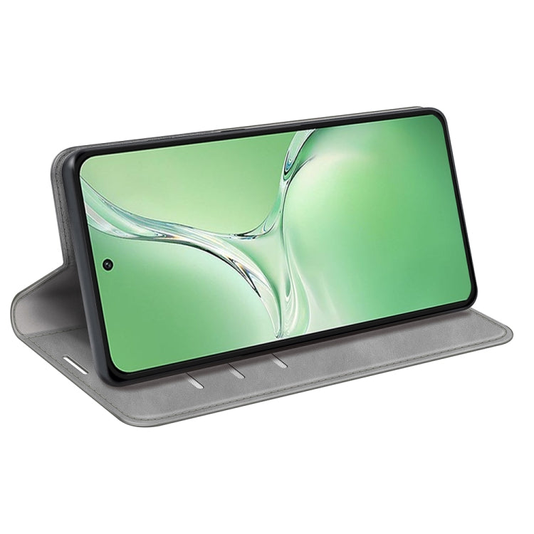 For OPPO K12 Retro-skin Magnetic Suction Leather Phone Case