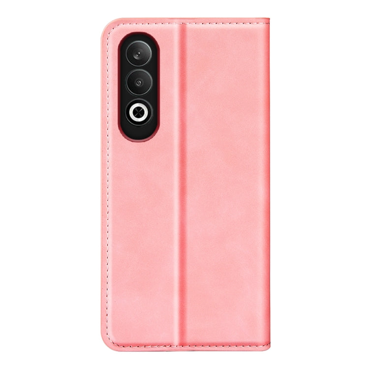 For OPPO K12 Retro-skin Magnetic Suction Leather Phone Case