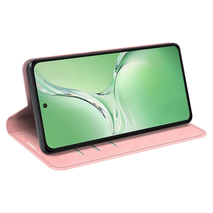 For OPPO K12 Retro-skin Magnetic Suction Leather Phone Case