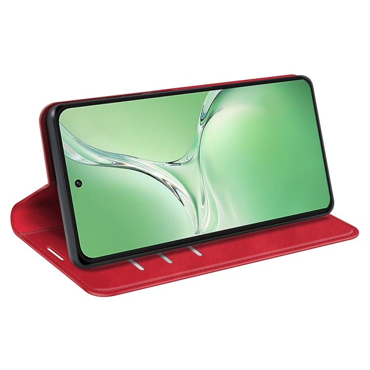 For OPPO K12 Retro-skin Magnetic Suction Leather Phone Case