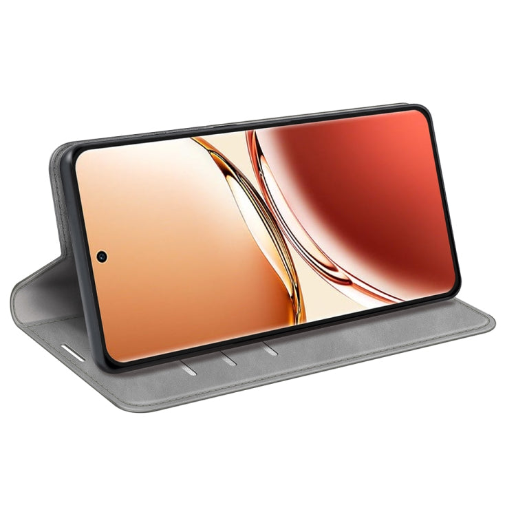 For OPPO A3 Pro 5G China Retro-skin Magnetic Suction Leather Phone Case