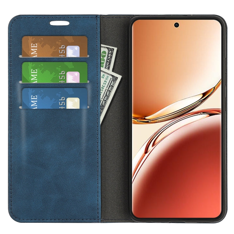 For OPPO A3 Pro 5G China Retro-skin Magnetic Suction Leather Phone Case