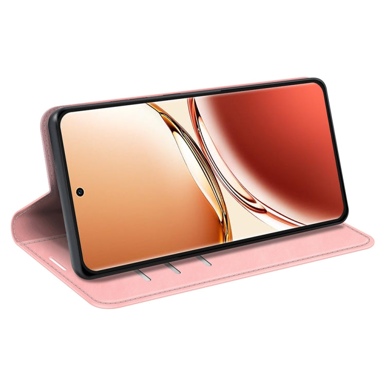 For OPPO A3 Pro 5G China Retro-skin Magnetic Suction Leather Phone Case