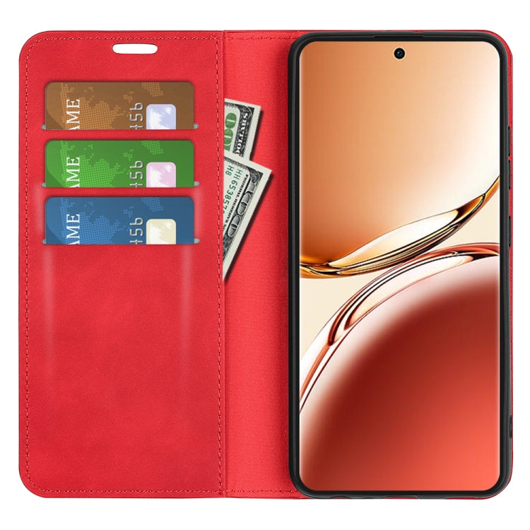 For OPPO A3 Pro 5G China Retro-skin Magnetic Suction Leather Phone Case