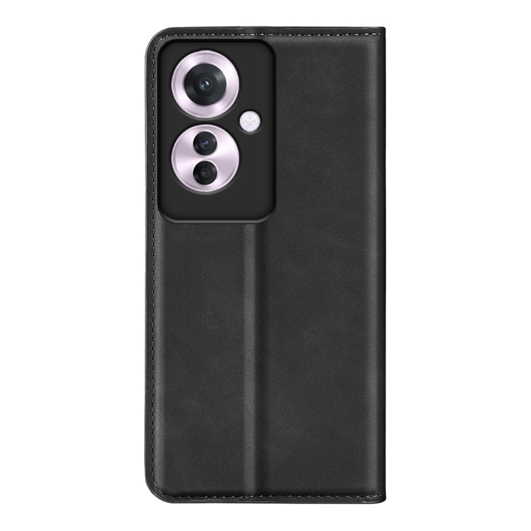 For OPPO Reno11 F 5G Retro-skin Magnetic Suction Leather Phone Case