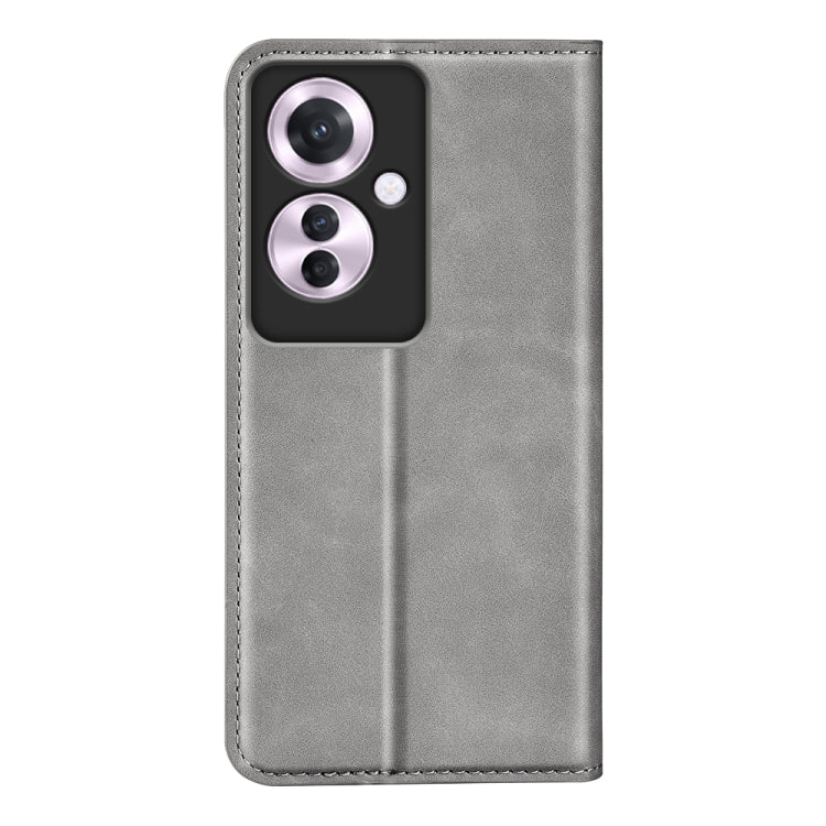 For OPPO Reno11 F 5G Retro-skin Magnetic Suction Leather Phone Case