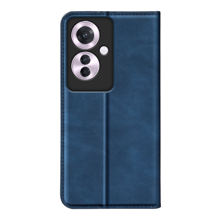 For OPPO Reno11 F 5G Retro-skin Magnetic Suction Leather Phone Case