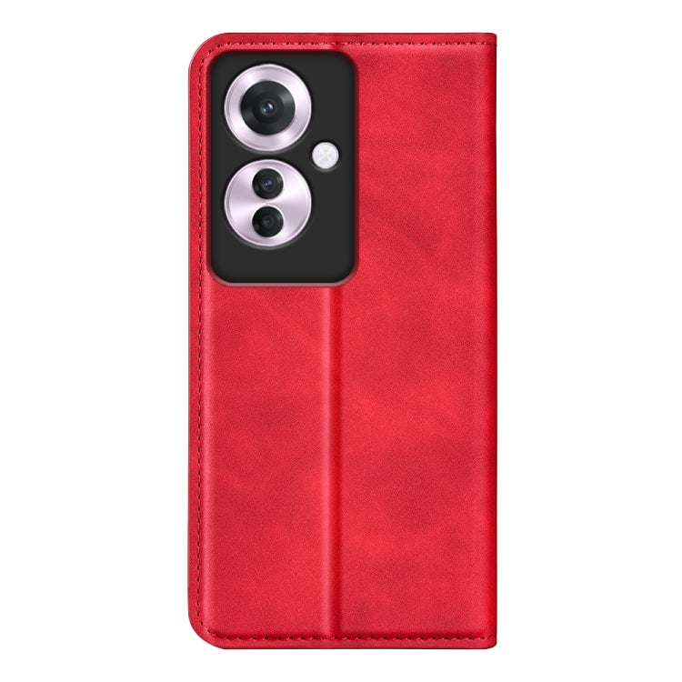 For OPPO Reno11 F 5G Retro-skin Magnetic Suction Leather Phone Case
