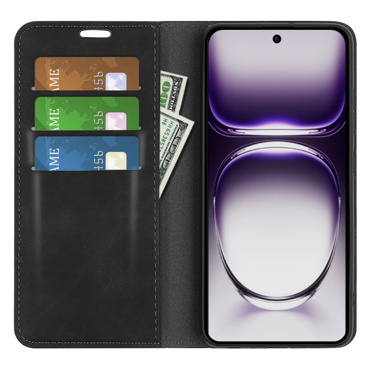 For OPPO Reno12 Pro 5G Global Retro-skin Magnetic Suction Leather Phone Case