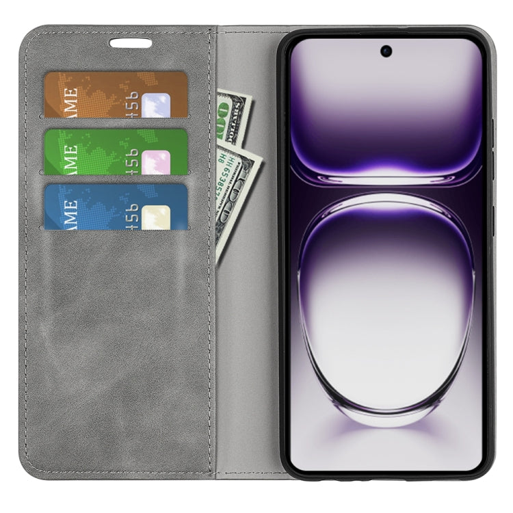 For OPPO Reno12 Pro 5G Global Retro-skin Magnetic Suction Leather Phone Case