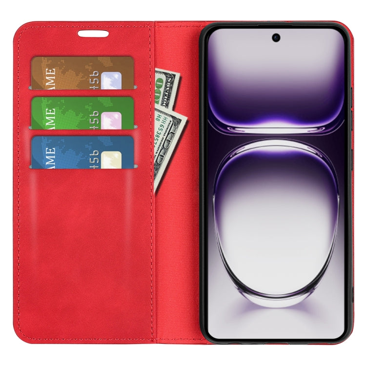 For OPPO Reno12 Pro 5G Global Retro-skin Magnetic Suction Leather Phone Case