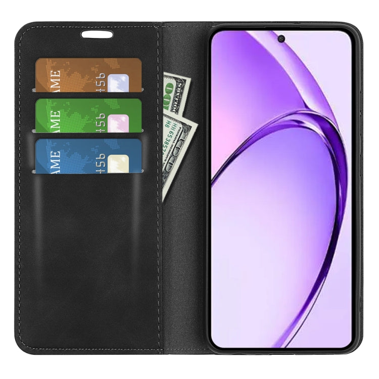 For OPPO A3 Pro Global Retro-skin Magnetic Suction Leather Phone Case