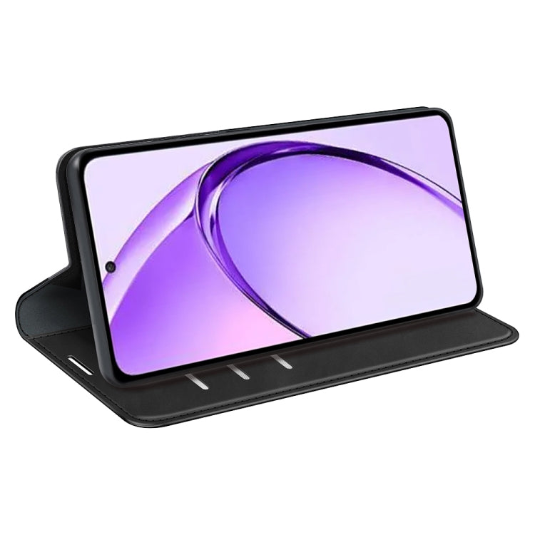 For OPPO A3 Pro Global Retro-skin Magnetic Suction Leather Phone Case
