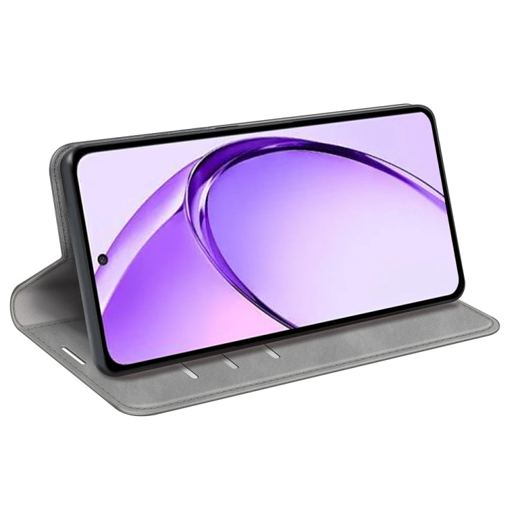 For OPPO A3 Pro Global Retro-skin Magnetic Suction Leather Phone Case