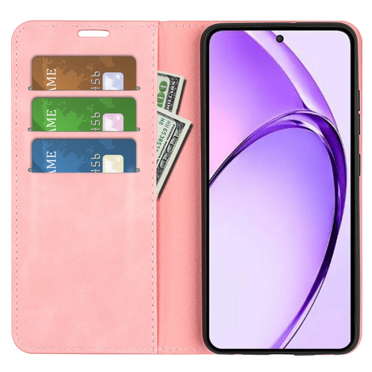 For OPPO A3 Pro Global Retro-skin Magnetic Suction Leather Phone Case