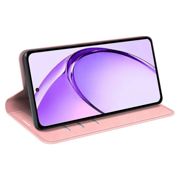 For OPPO A3 Pro Global Retro-skin Magnetic Suction Leather Phone Case