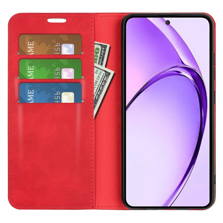 For OPPO A3 Pro Global Retro-skin Magnetic Suction Leather Phone Case