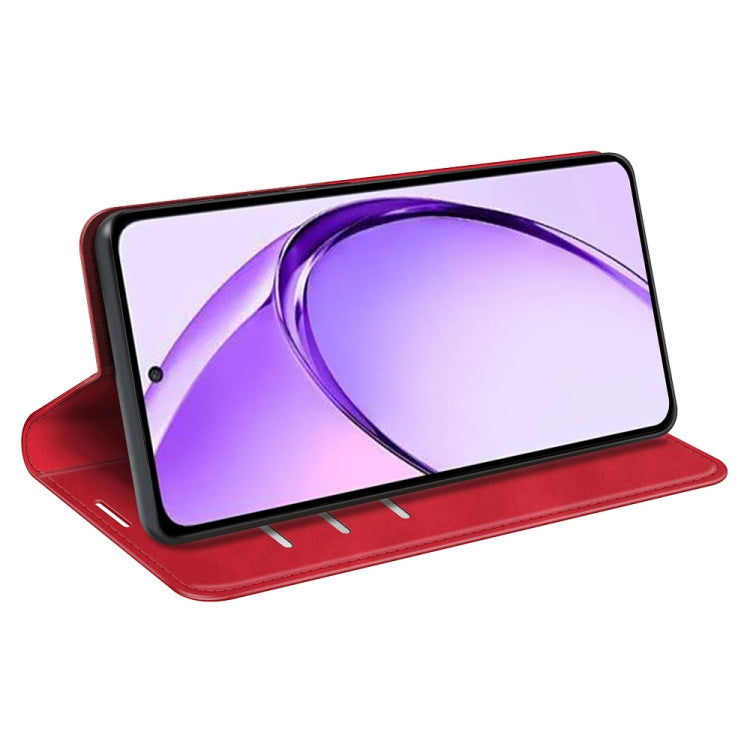 For OPPO A3 Pro Global Retro-skin Magnetic Suction Leather Phone Case